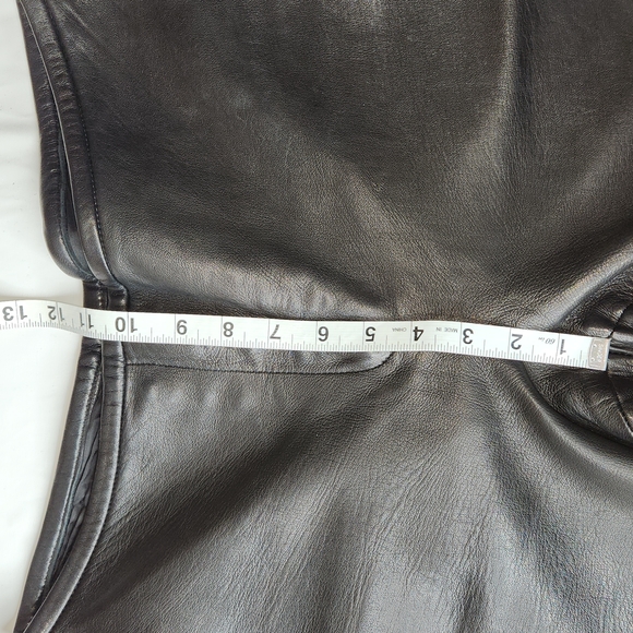 VINTAGE 90's Christian Lauren Paris Buttery Soft Leather Pants, Black, 10 - Picture 13 of 13
